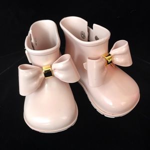 Mini Melissa Sugar Rainbow Boots Size USA 6